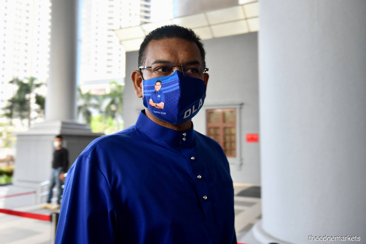 On Sept 1, Umno member Lokman (pictured) pleaded not guilty in the Sessions Court in Kuala Lumpur to two charges of making and initiating offensive communications against Ismail Sabri and the Government through the Facebook application under the profile name 'Lokman Noor Adam Official'. (Photo by Shahrin Yahya/The Edge)